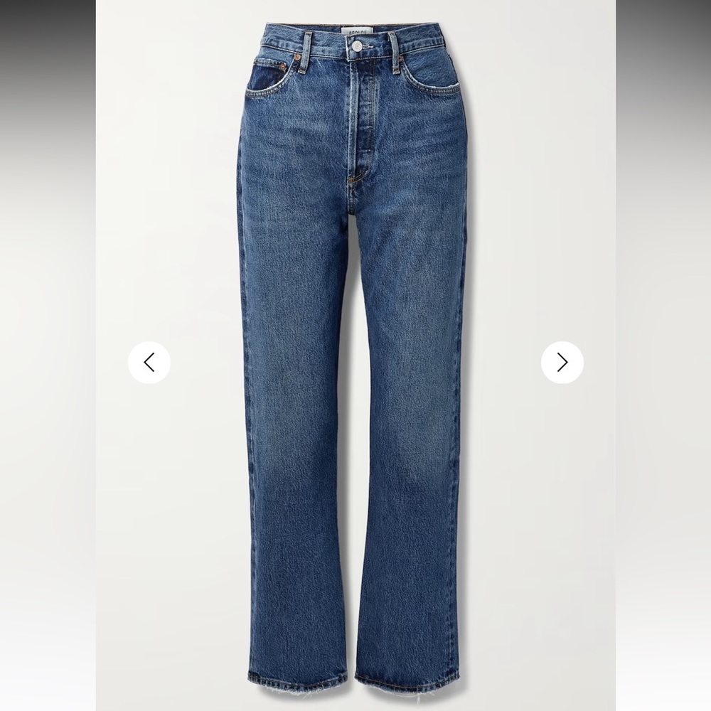'90s Pinch Waist high-rise straight-leg organic jeans